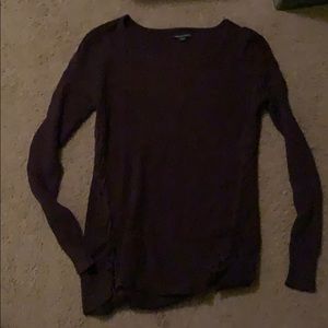 Lace up sides sweater